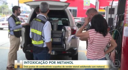 Polícia de São Paulo identifica postos de combustíveis que usavam metanol em esquema de falsificação. Fraude tem ligação com casos de bebidas adulteradas