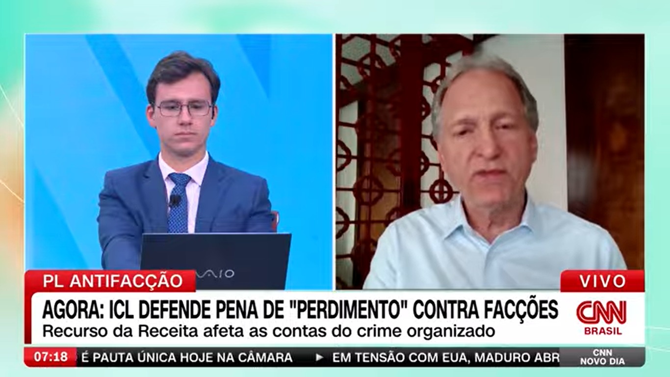 Presidente do ICL defende pena de perdimento para facções criminosas